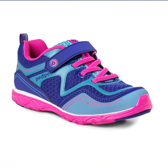 👟 Pediped Flex Force Navy/Fuchsia EU 28 (US 11-11.5) - Picture 1 of 3